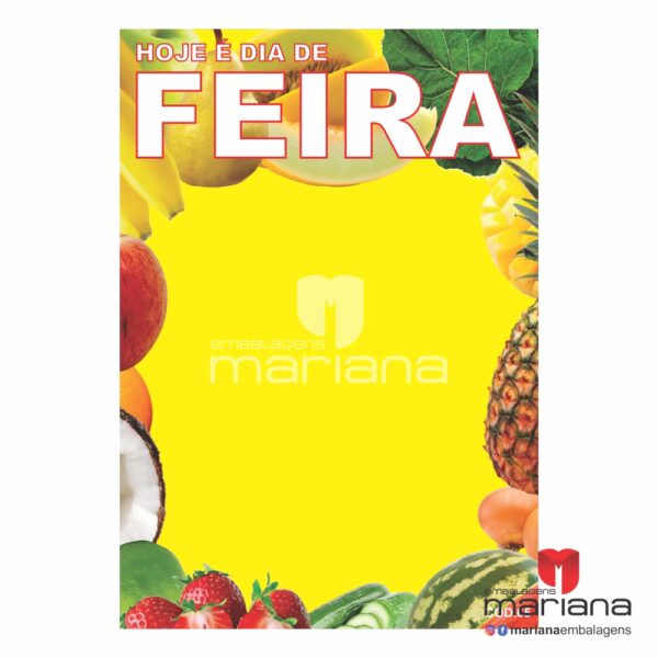 Cartaz Feira - C65 - 45x66cm - Pacote com 100 unidades