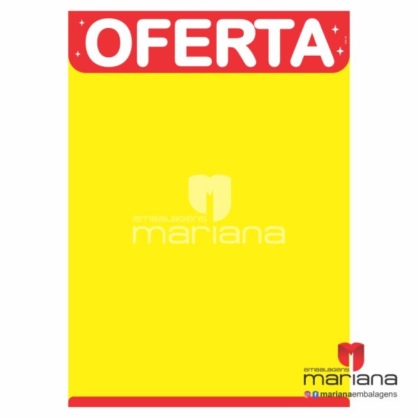 Cartaz Oferta C53 - 46x66 cm - Pacote com 100 unidades